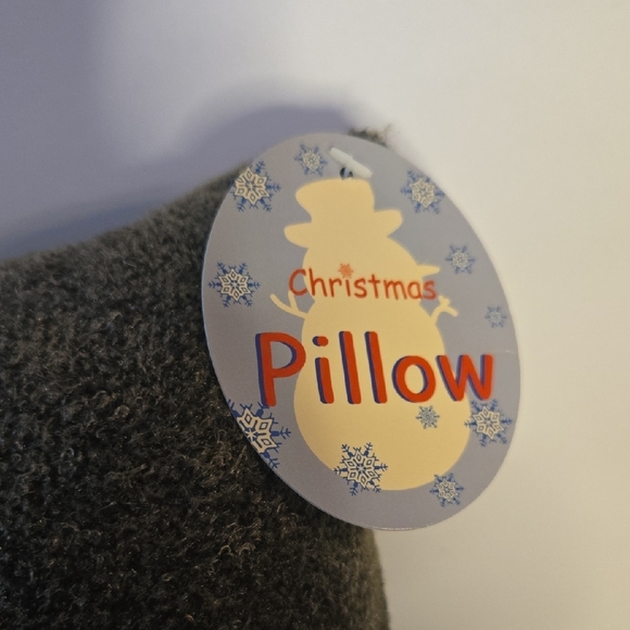 Forest Green Plush Santa Face Decorative Christmas Pillow - Picture 5 of 12